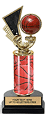 Spinning Basketball with Motion Card Trophy [9 inch]