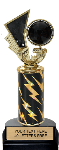 Spinning Bowling with Motion Card Trophy [11 inch]