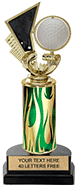 Spinning Golf with Motion Card Trophy [11 inch]