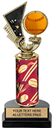 Spinning Softball with Motion Card Trophy [11 inch]