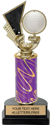 Spinning Volleyball with Motion Card Trophy [11 inch]