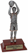 Basketball Signature Series Resin Trophy - Male [8 inch]