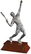 Tennis Signature Series Resin Trophy - Male [6 inch]