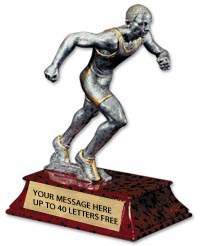 Track Signature Series Resin Trophy - Male [6 inch]