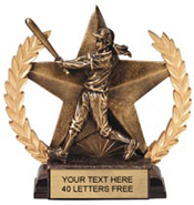 Softball Star Resin Trophy [6 inch]