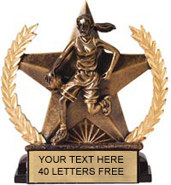 Basketball Star Resin Trophy - Female [6 inch]