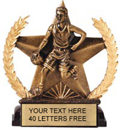 Basketball Star Resin Trophy - Male [6 inch]