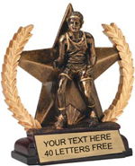 Wrestling Star Resin Trophy [6 inch]