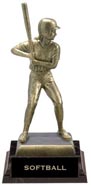 Softball Antiques Gold Tone Figures - Female XL