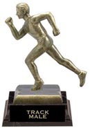 Track Male XL Antiques Gold Tone Figures