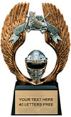 Hockey Winged Sport Resin Trophy