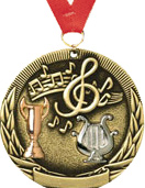 Music Tri-Tone Medal [2 inch]