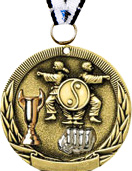 Martial Arts Tri-Tone Medal [2 inch]
