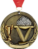 2 inch Victory Tri-Tone Medal