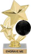 Bowling Shooting Star Spinning Trophy