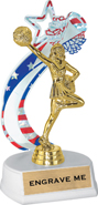 Red, White & Blue Sport Backdrop Trophy [8.5 inch]