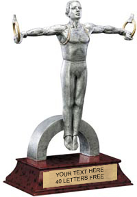 Gymnastics Signature Series Resin Trophy - Male [6 inch]