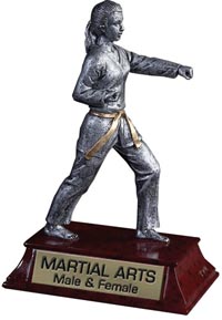 Martial Arts Signature Series Resin Trophy - Female [6 inch]