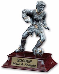 Soccer Signature Series Resin Trophy - Female [6 inch]