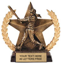 Softball Star Resin Trophy [6 inch]