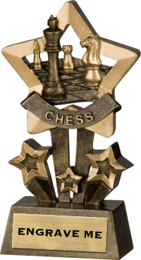 Chess Shooting Star Resin Trophy [4.5 inch]