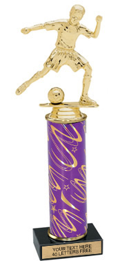 Interchangeable Column Trophy w/ Black Marble Base [12 inch]