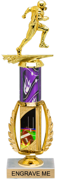 Football Spinning Sport Riser w/ Column [15 inch]