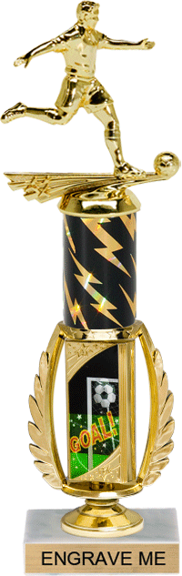 Soccer Spinning Sport Riser w/ Column [15 inch]