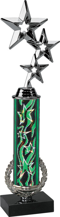 Silver Wreath Riser Trophy on Marble Base [13 inch]