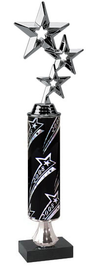 Silver Stem Riser Trophy on Marble Base [12 inch]