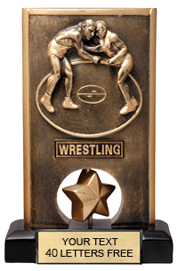 Wrestling Spinning Resin Trophy [6.5 inch] large