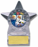 Krystal Clear Star Ice Award w/ Insert