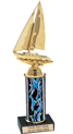 Trophy: Interchangeable Column w/ Black Marble Base