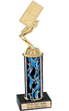 Trophy: Interchangeable Column w/ Black Marble Base