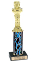 Trophy: Interchangeable Column w/ Black Marble Base