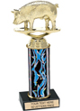 Trophy: Interchangeable Column w/ Black Marble Base