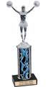 10 inch Interchangeable Column Trophy w/ Black Marble Base