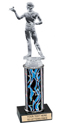 10 inch Interchangeable Column Trophy w/ Black Marble Base