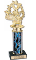 Trophy: Interchangeable Column w/ Black Marble Base