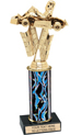 Trophy: Interchangeable Column w/ Black Marble Base
