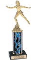 Trophy: Interchangeable Column w/ Black Marble Base