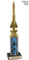 Trophy: Interchangeable Column w/ Black Marble Base