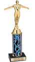 Trophy: Interchangeable Column w/ Black Marble Base