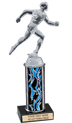 10 inch Interchangeable Column Trophy w/ Black Marble Base