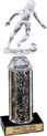 10 inch Interchangeable Column Trophy w/ Black Marble Base