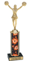 11 inch Interchangeable Column Trophy w/ Black Marble Base
