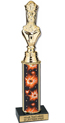 11 inch Interchangeable Column Trophy w/ Black Marble Base