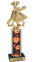 11 inch Interchangeable Column Trophy w/ Black Marble Base