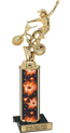 11 inch Interchangeable Column Trophy w/ Black Marble Base