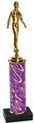 Trophy: Figure on Marble Base w/ Column